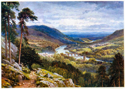Dunkeld and Birnam from Craigiebarns, Perthshire by Sutton Palmer (Source: Bonnie Scotland )
