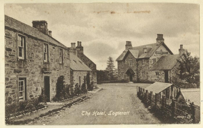 Logierait Hotel postcard, 1903