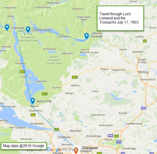 Google Map - Loch Lomond and Trossachs