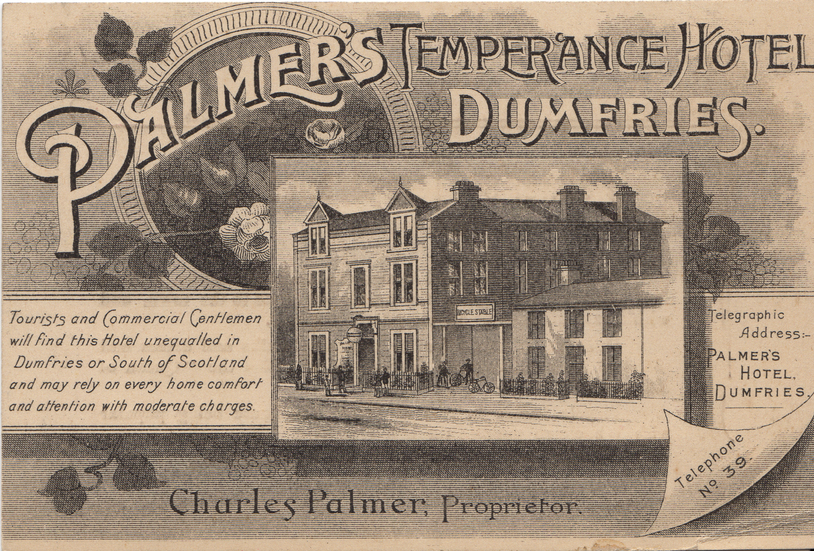 Palmer's Temperance Hotel, Dumfries