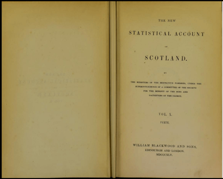 The New Statistical Account of Scotland Vol X. Perth (Source: Internet Archive)